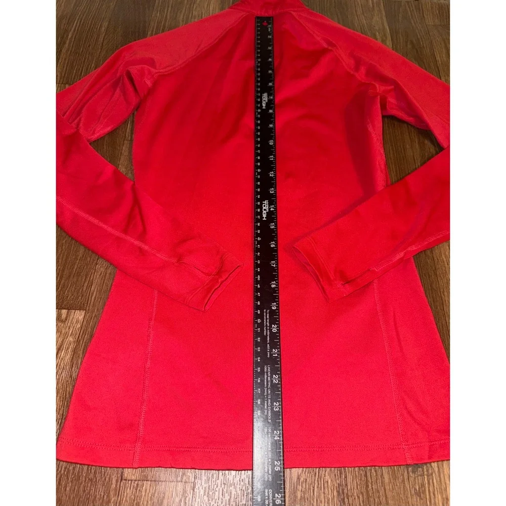 Nike Therma-FIT Womens Red Half Zip Long Sleeve Running Top Small 380998-691 - Picture 11 of 11